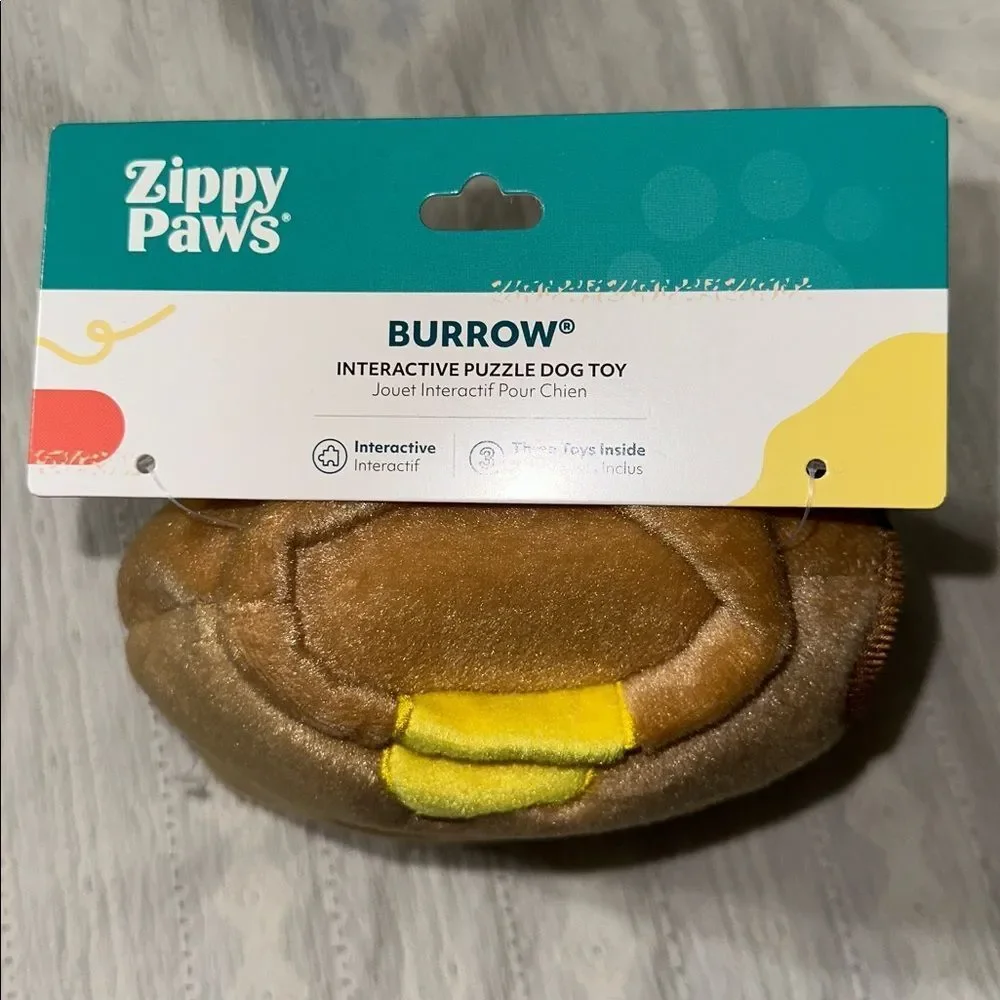 Zippy Paws Burrow Interactive Dog Toy Hide and Seek Squeaky Honey Pot with Bees